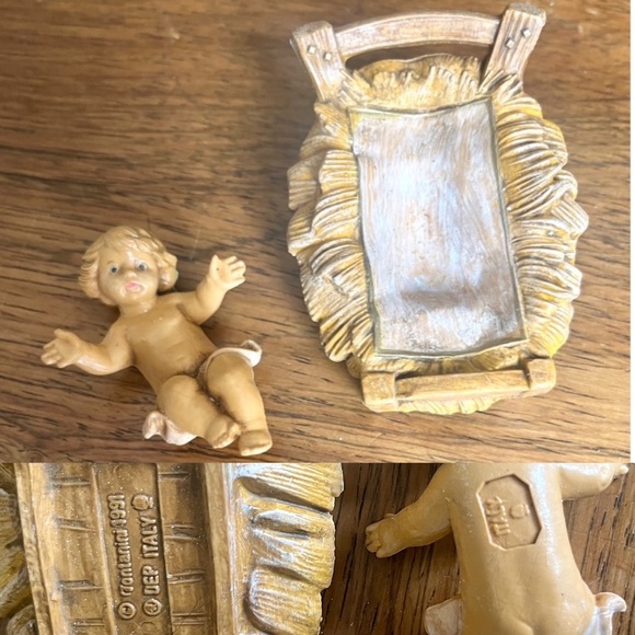 Vintage Nativity Christmas Crèche Fontanini Figures Hand Painted XMAS Italian - Picture 8 of 9